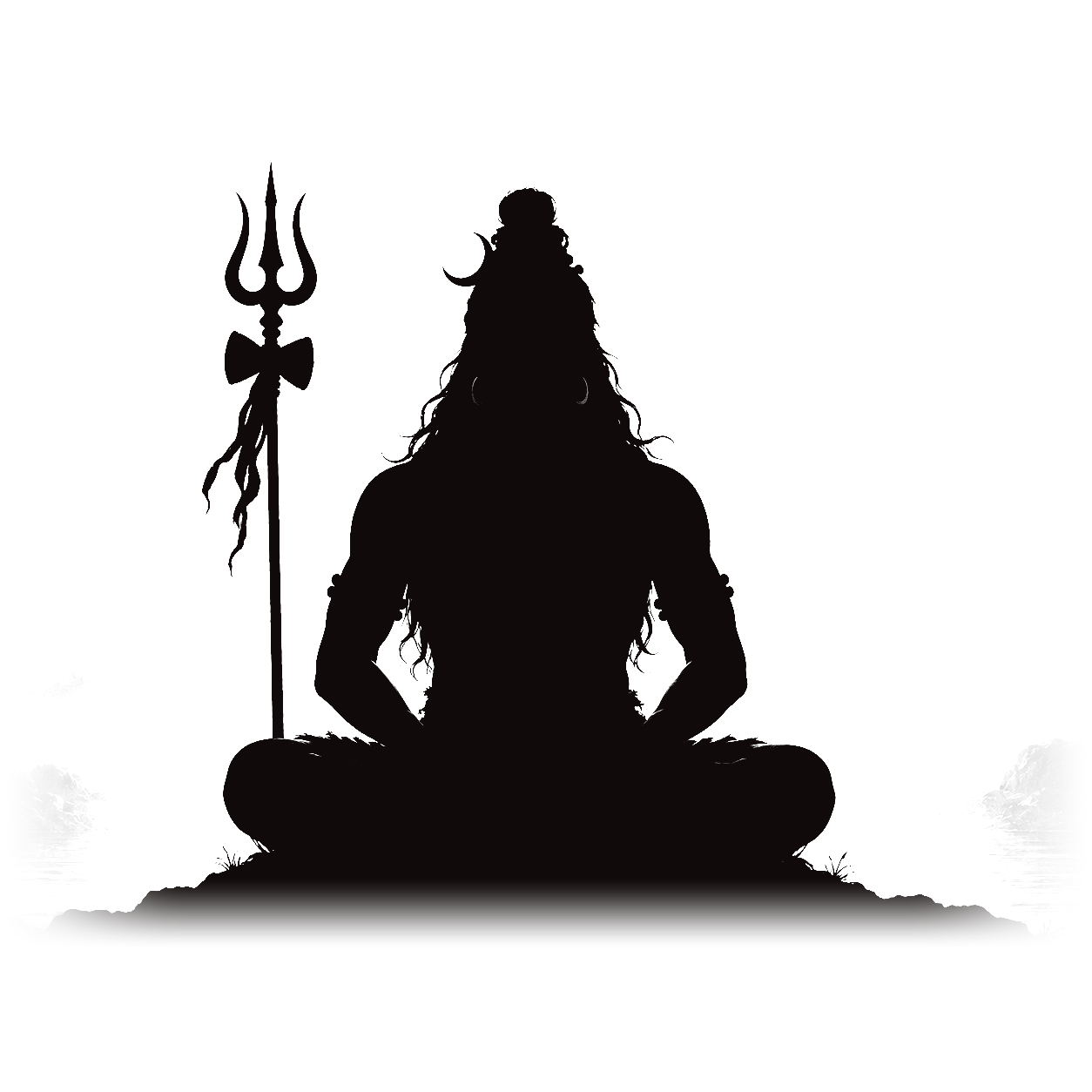 Lord Shiva in meditation